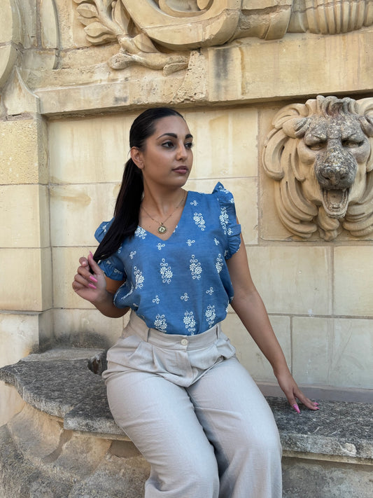 Embroidered Ninou Top